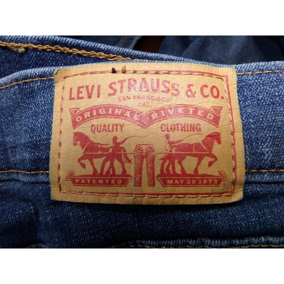 Levi's Women's Classic Bootcut Jeans Size 12 Blue Denim Stretchy 34x29 - Picture 5 of 9